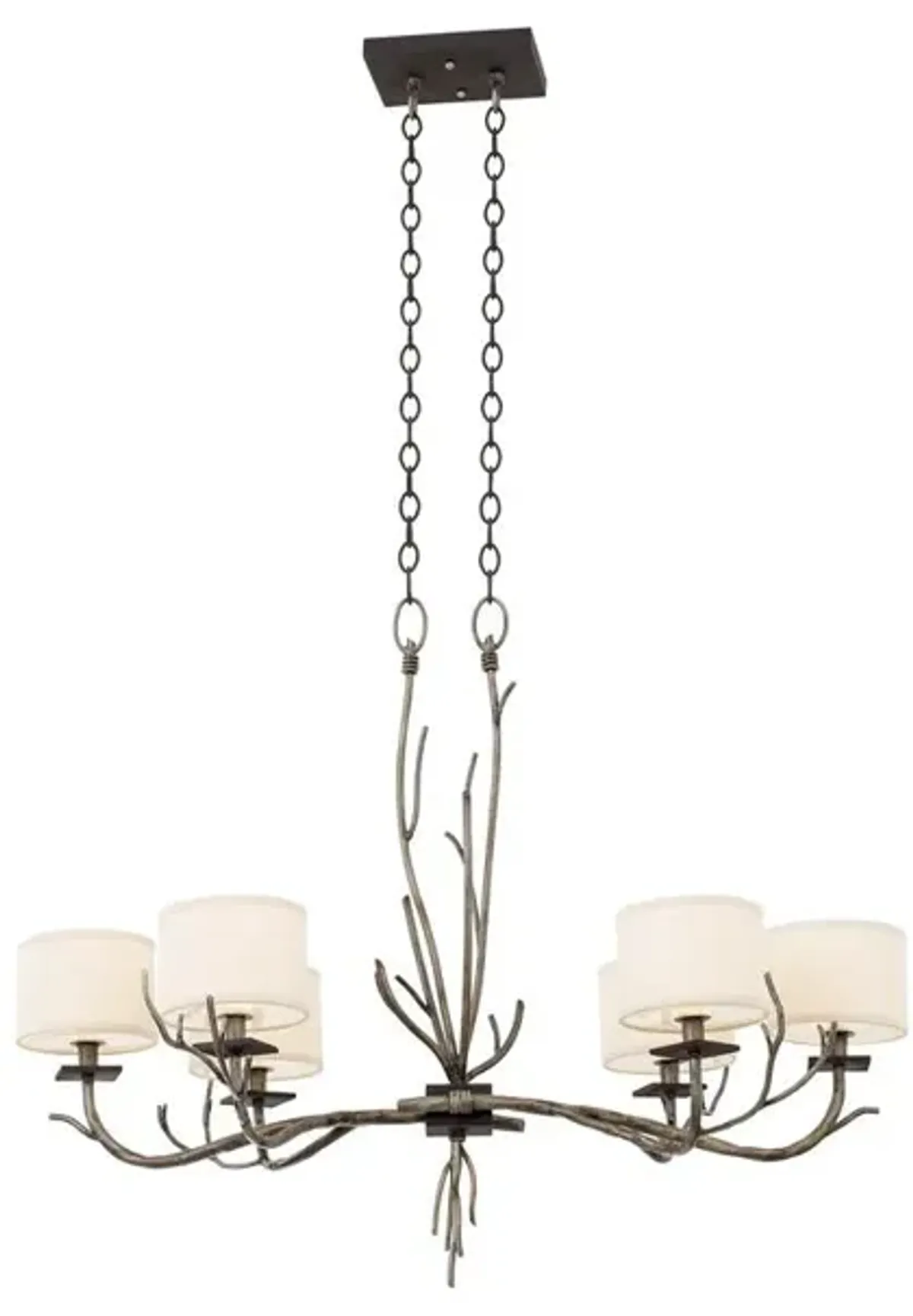 Belen Kox Bronze Jewel Tone Oval Chandelier, Belen Kox