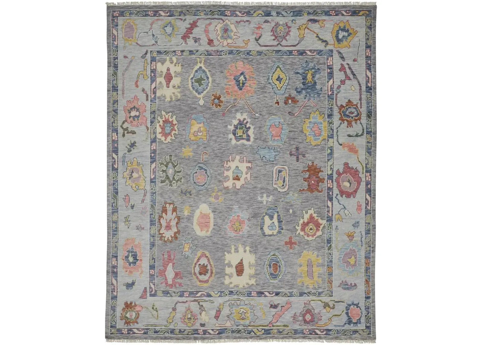 Karina 6792F Blue/Gray/Red 3'6" x 5'6" Rug