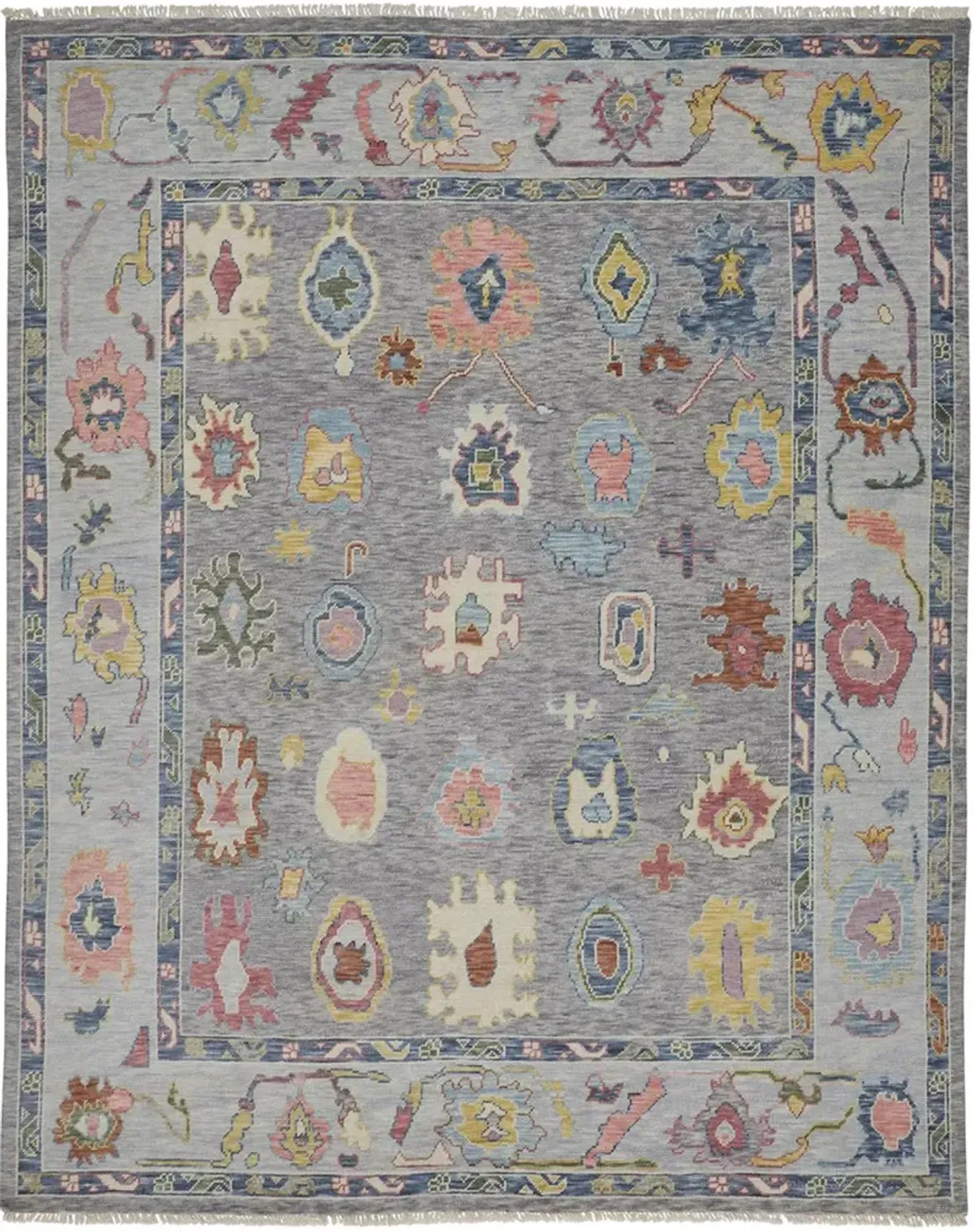 Karina 6792F Blue/Gray/Red 3'6" x 5'6" Rug