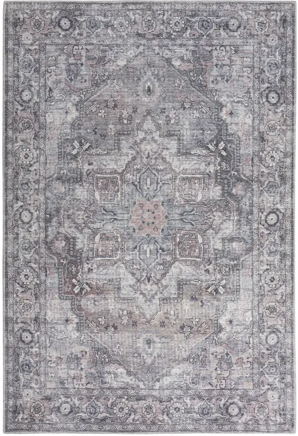 Machine Washable Series 1 SR101 Gray 5'3" x 7'3" Rug