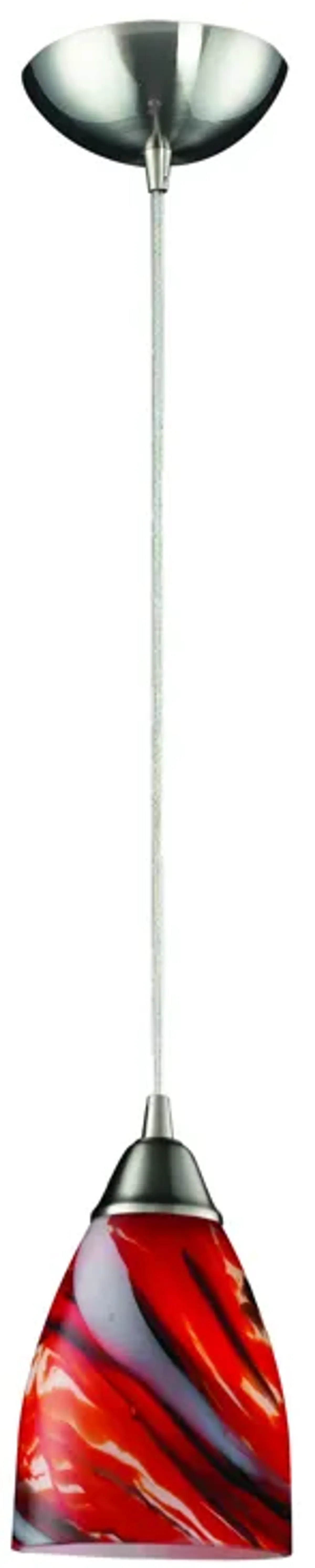 Pierra Red Candy Glass Mini Pendant