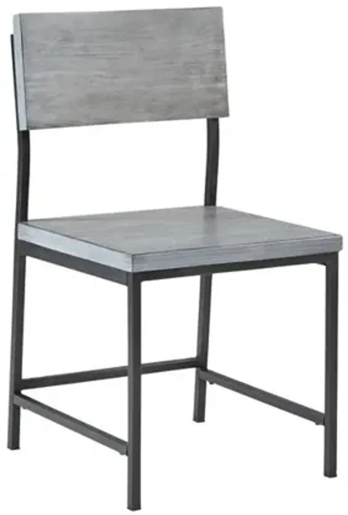 Wood/Metal Dining Chair - Gray- A103-41G