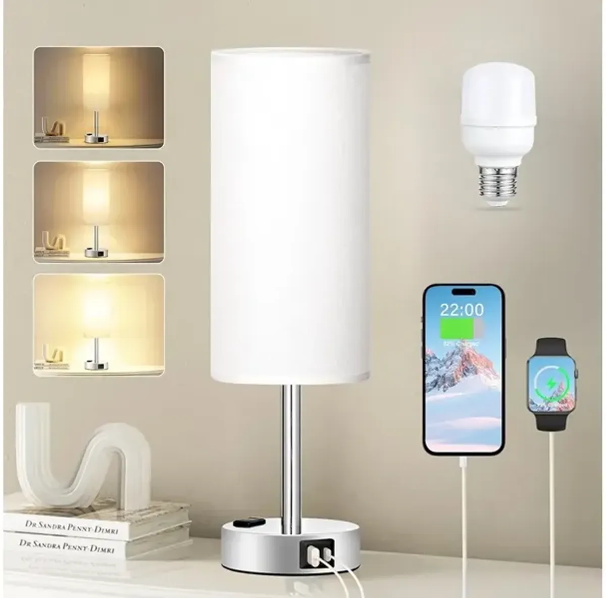 Bedside Table Lamp for Bedroom