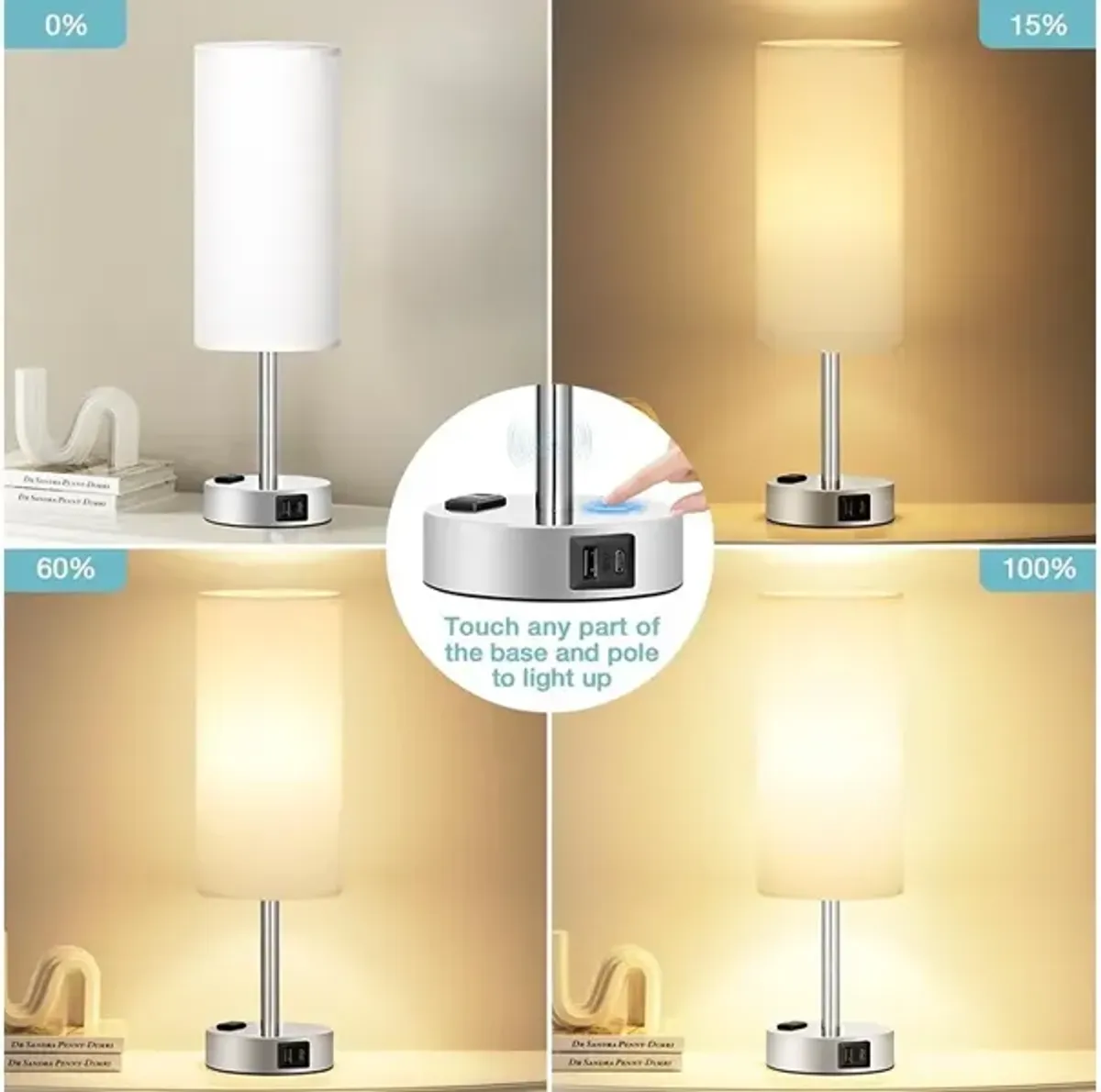 Bedside Table Lamp for Bedroom