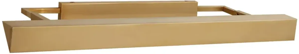 Langham Medium Picture Light in Natural Brass