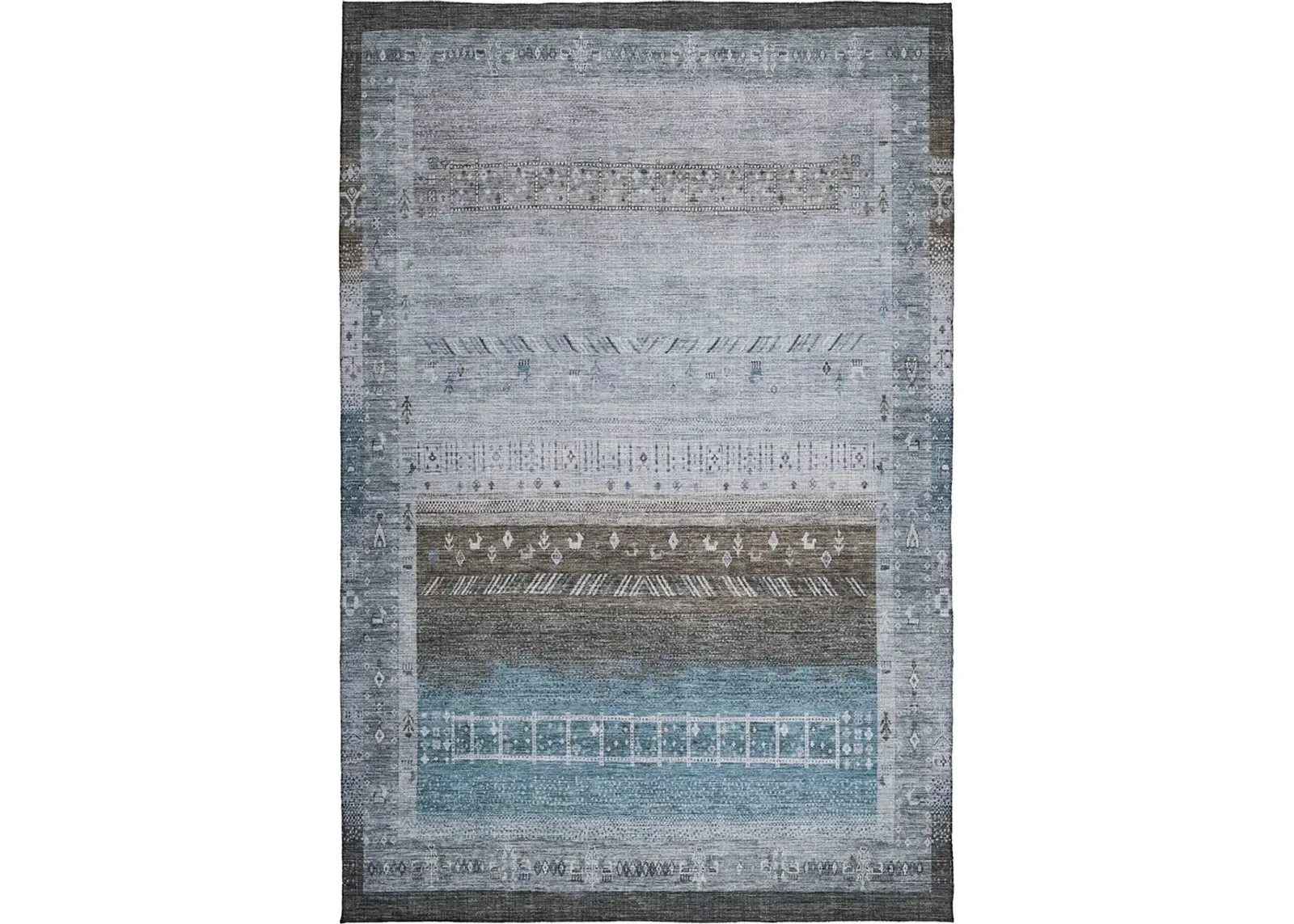 Karaj KJ7 Blue 2'3" x 7'6" Rug