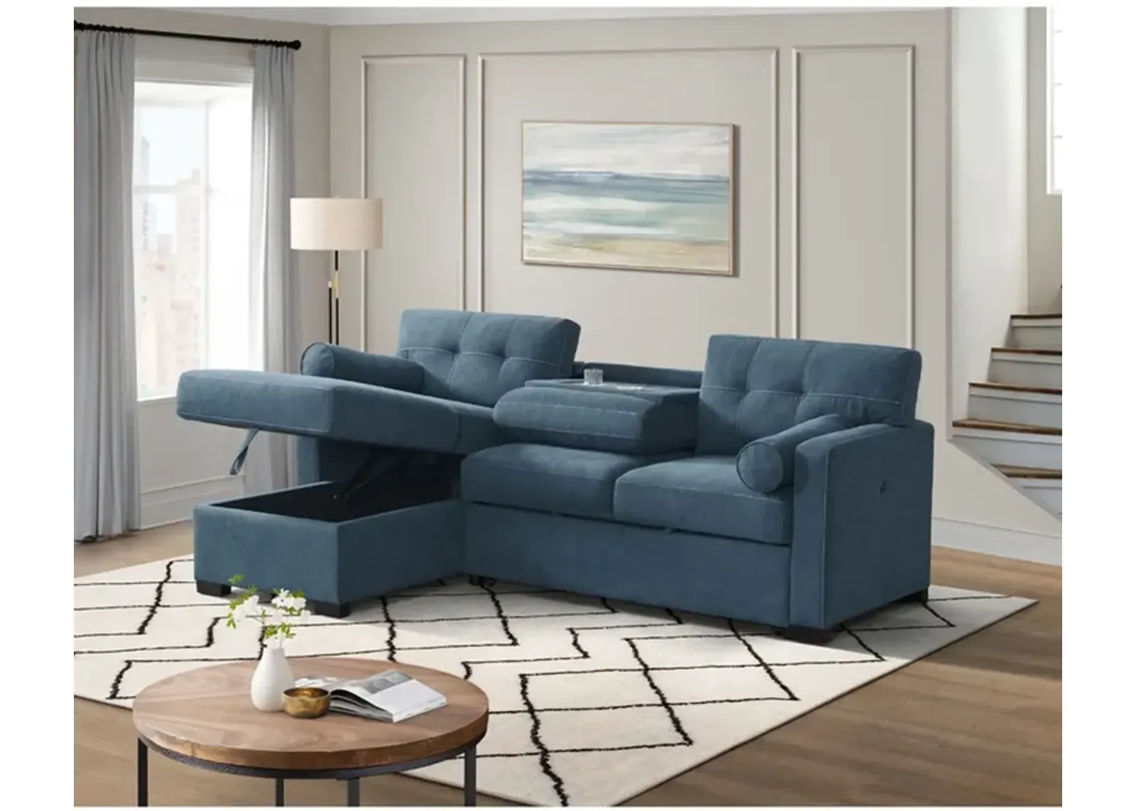 Biscayne 2pc Storage Sectional