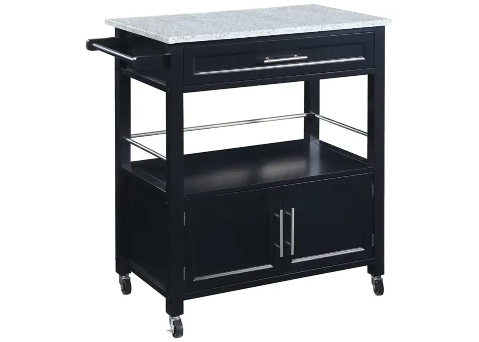 Linon Cameron Kitchen Cart With Granite Top