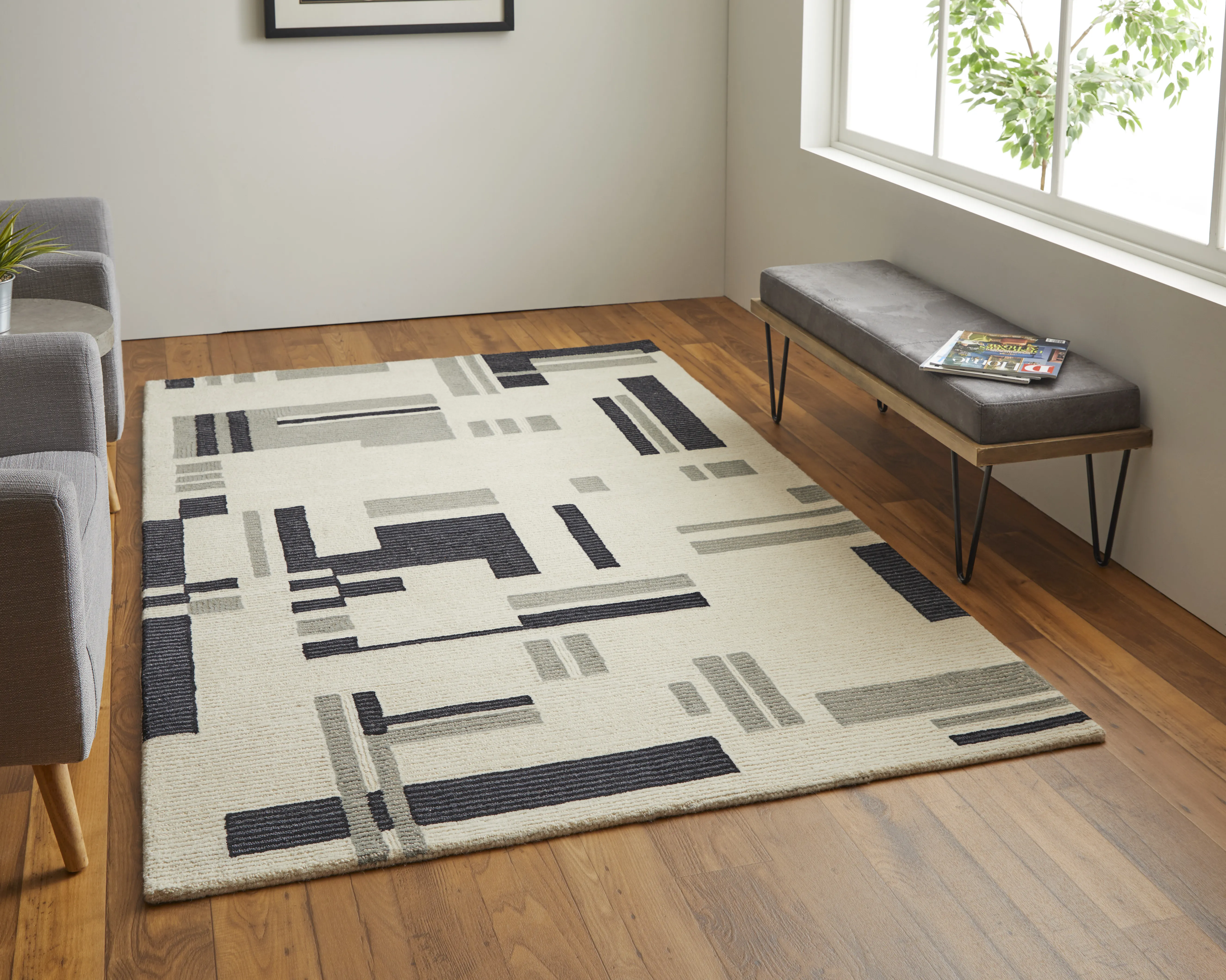 Maguire 8903F Ivory/Taupe 9' x 12' Rug