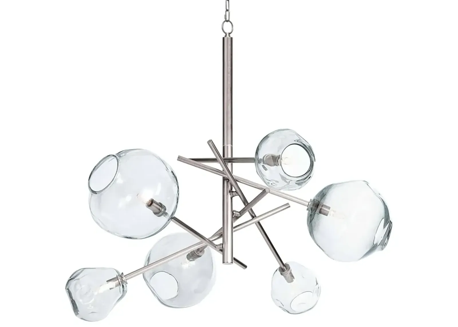 Molten Chandelier With Clear Glass