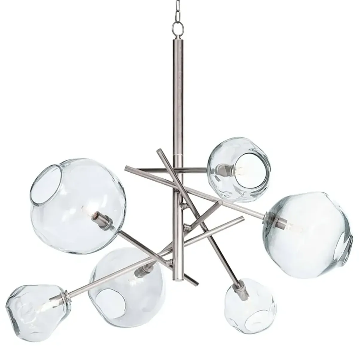 Molten Chandelier With Clear Glass