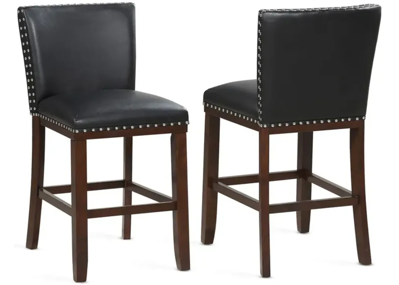 Tiffany Black KD Counter Stool - set of 2