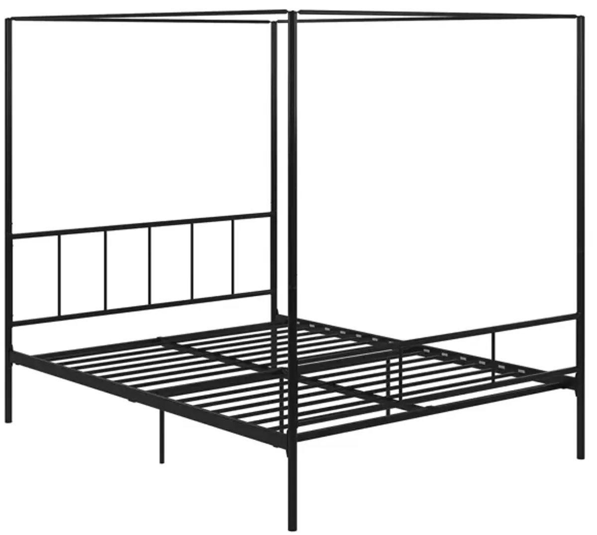 Marion Canopy Bed, King, Black