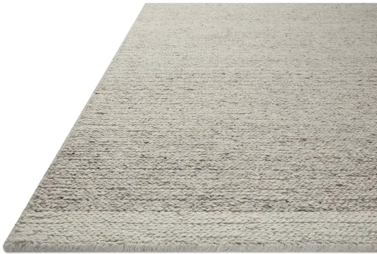 Ashby ASH03 Silver/Ivory 8'6" x 12' Rug