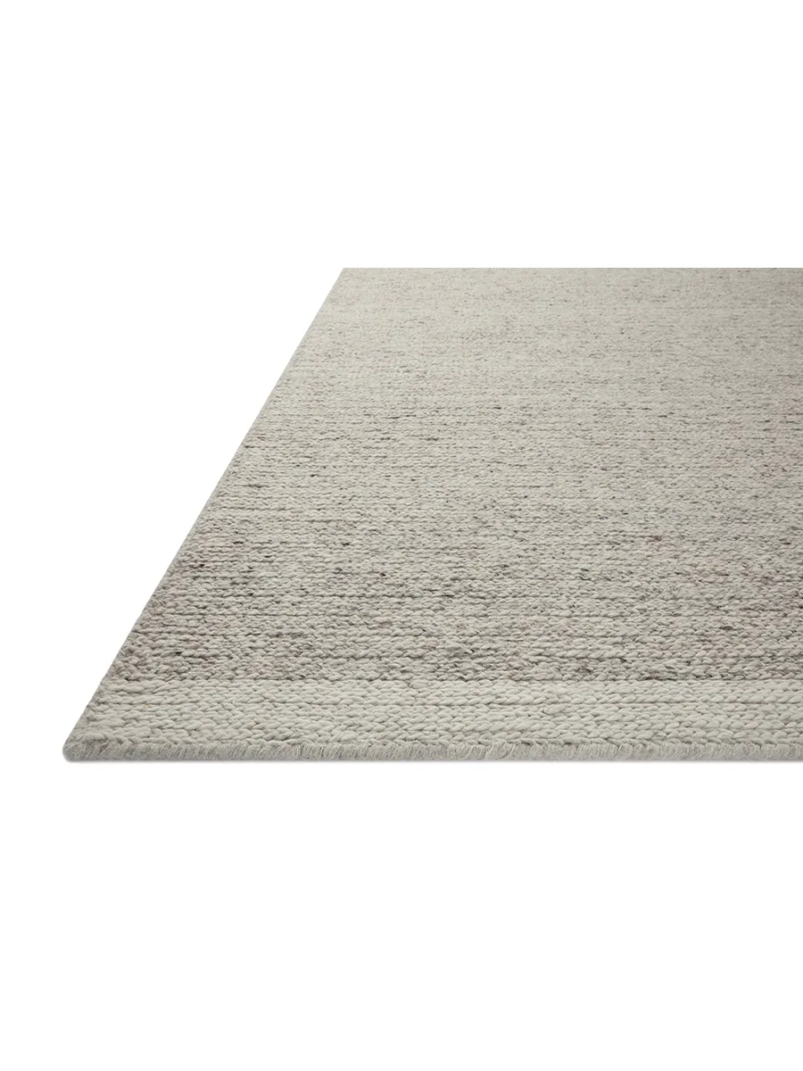 Ashby ASH03 Silver/Ivory 8'6" x 12' Rug