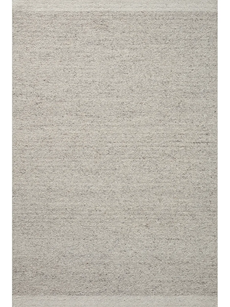 Ashby ASH03 Silver/Ivory 8'6" x 12' Rug