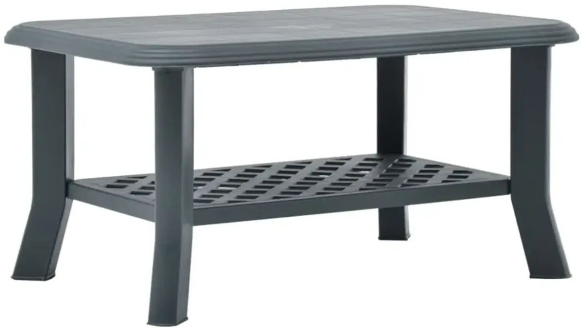 vidaXL Coffee Table Green 90x60x46 cm Plastic