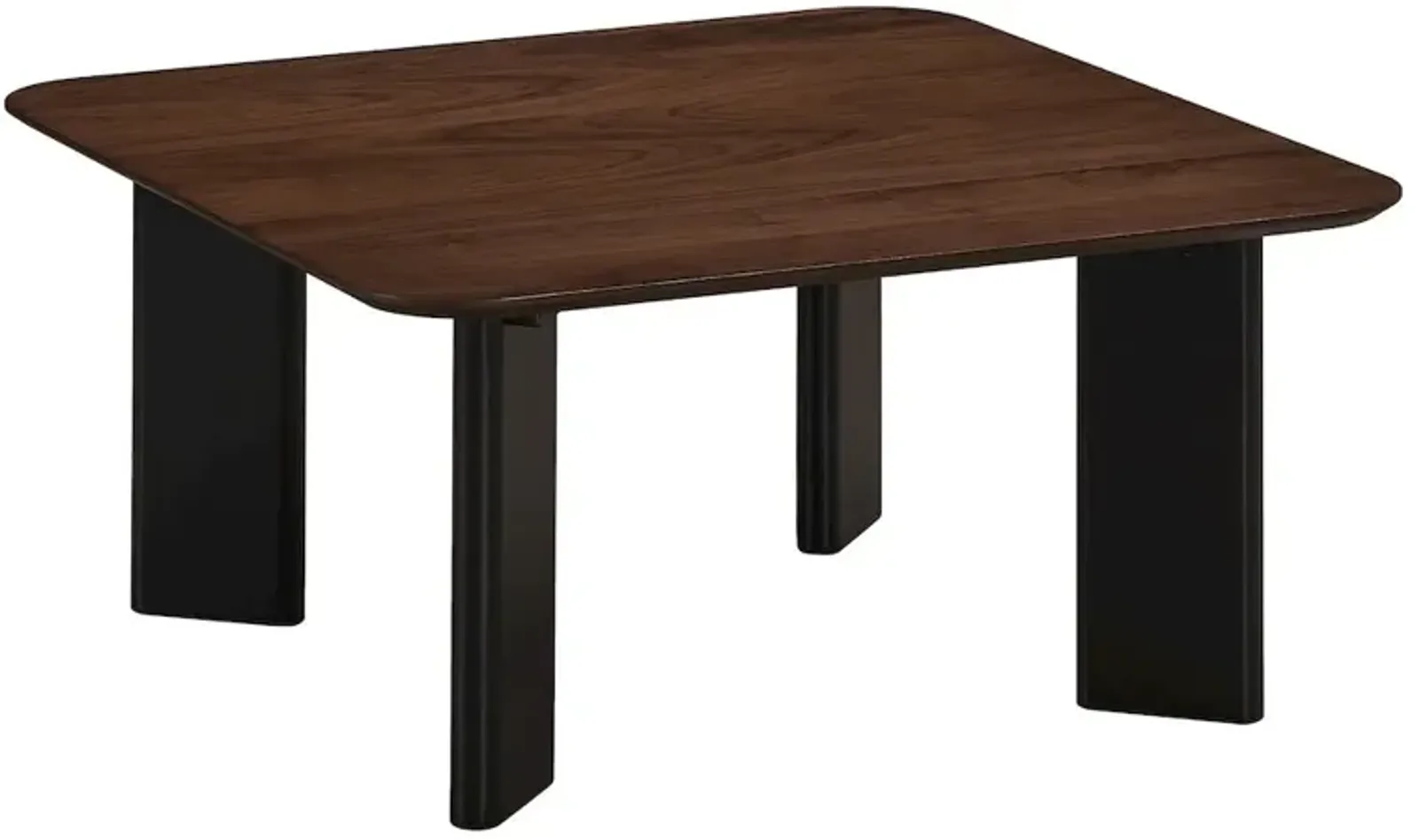 Omax Decor Joss Square Shape Modern Wood Coffee Table in Walnut