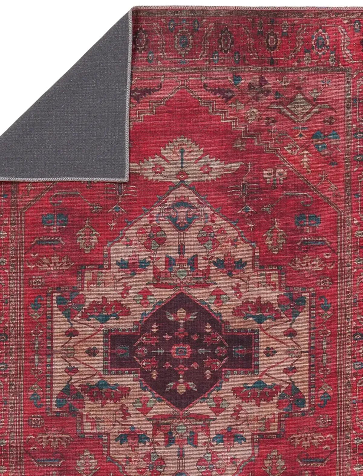 Vindage Monroe Red 3' x 8' Runner Rug