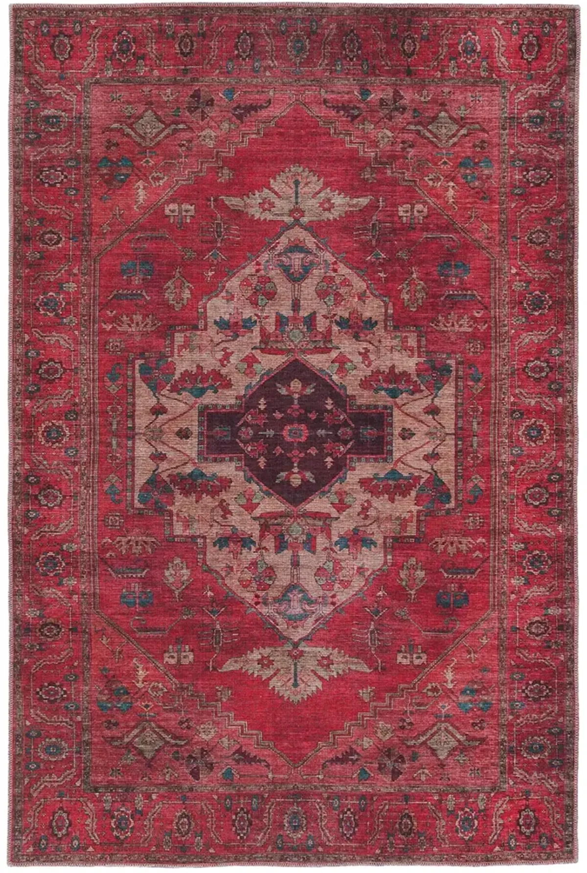 Vindage Monroe Red 3' x 8' Runner Rug