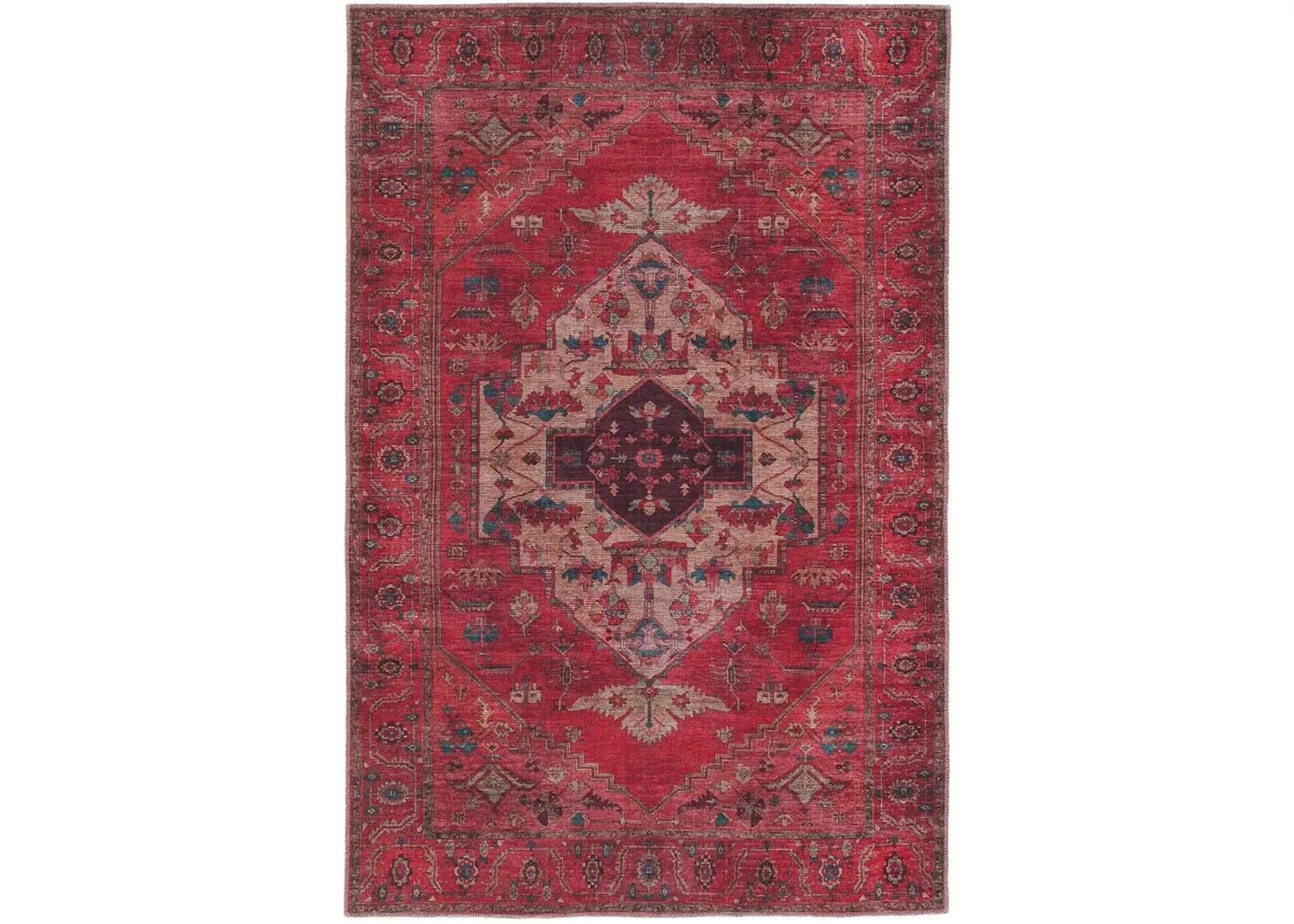 Vindage Monroe Red 3' x 8' Runner Rug