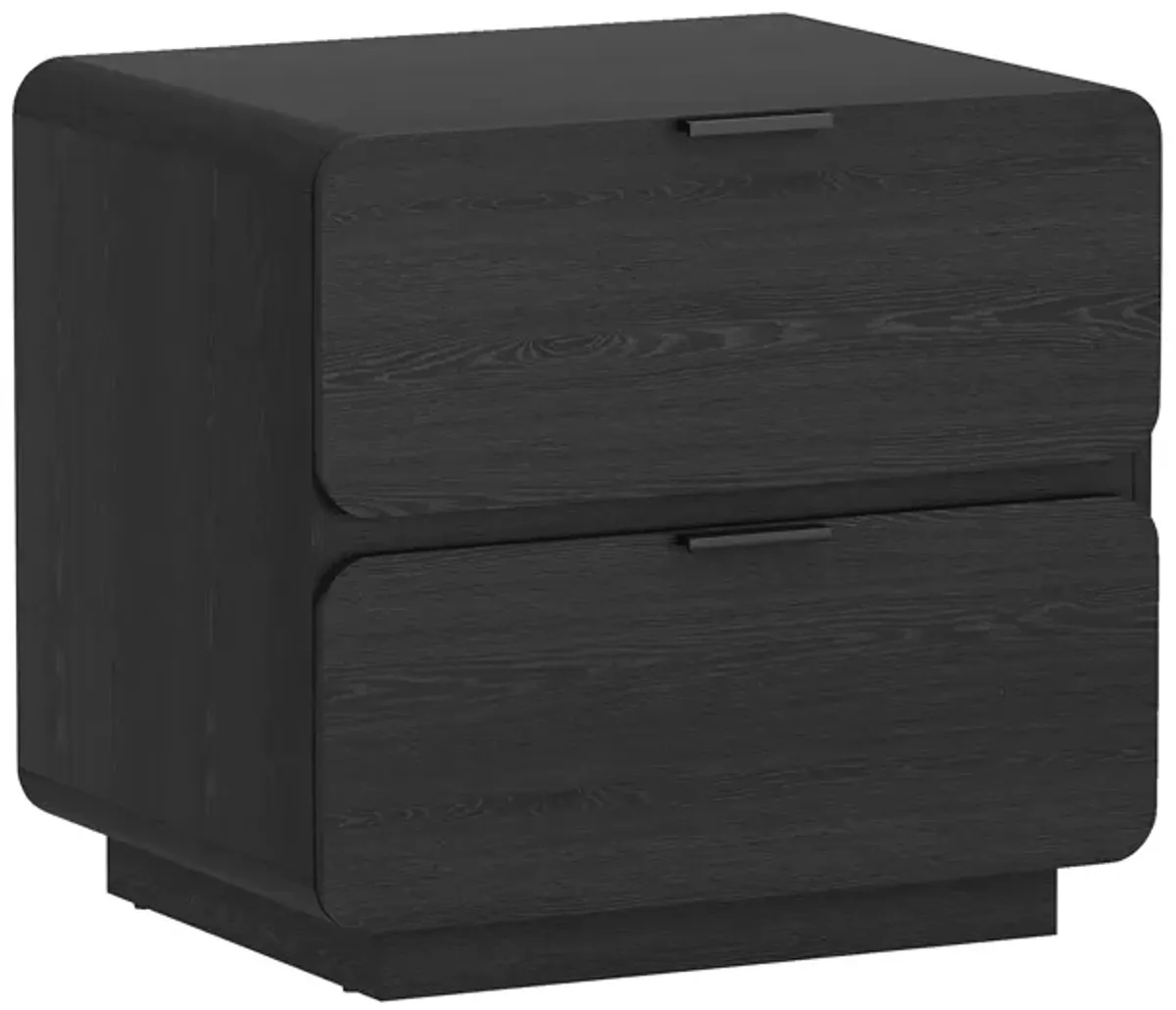Chrystie Black Nightstand (Set of 2)