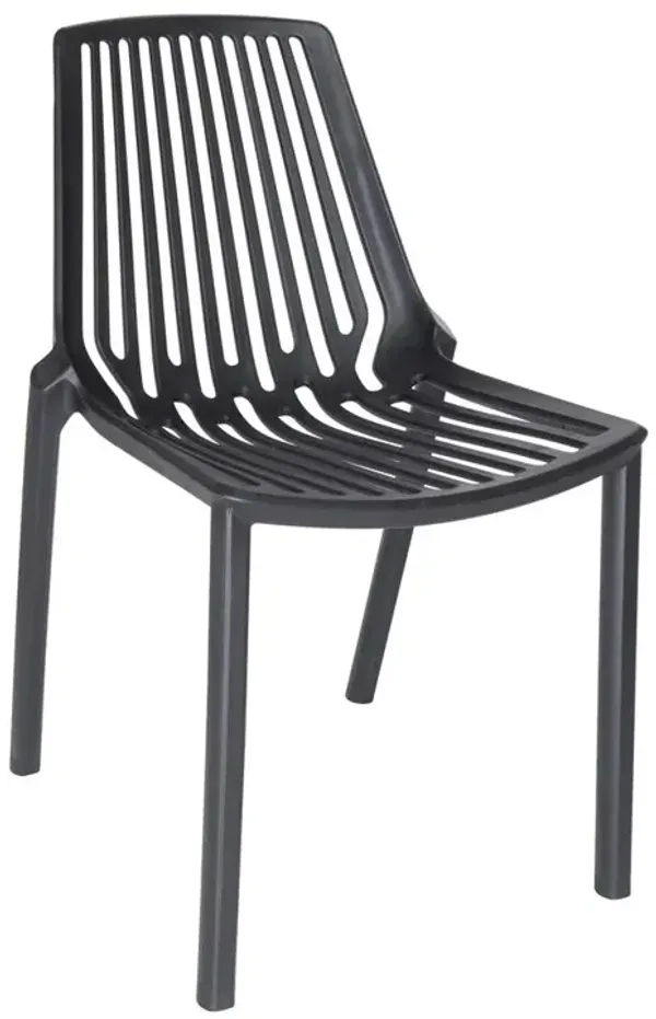 LeisureMod Acken Plastic Stackable Dining Chair