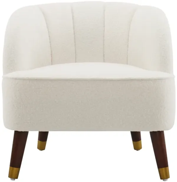 Merax Velvet Barrel Accent Chair