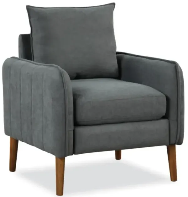 Hivvago Fabric Upholstered Sofa Chair with Removable Back and Seat Cushions