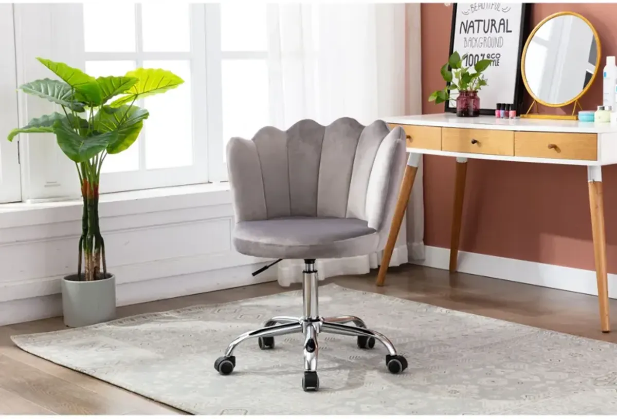 Swivel Shell Chair For Living Room/Bedroom, Modern Leisure Office Chair