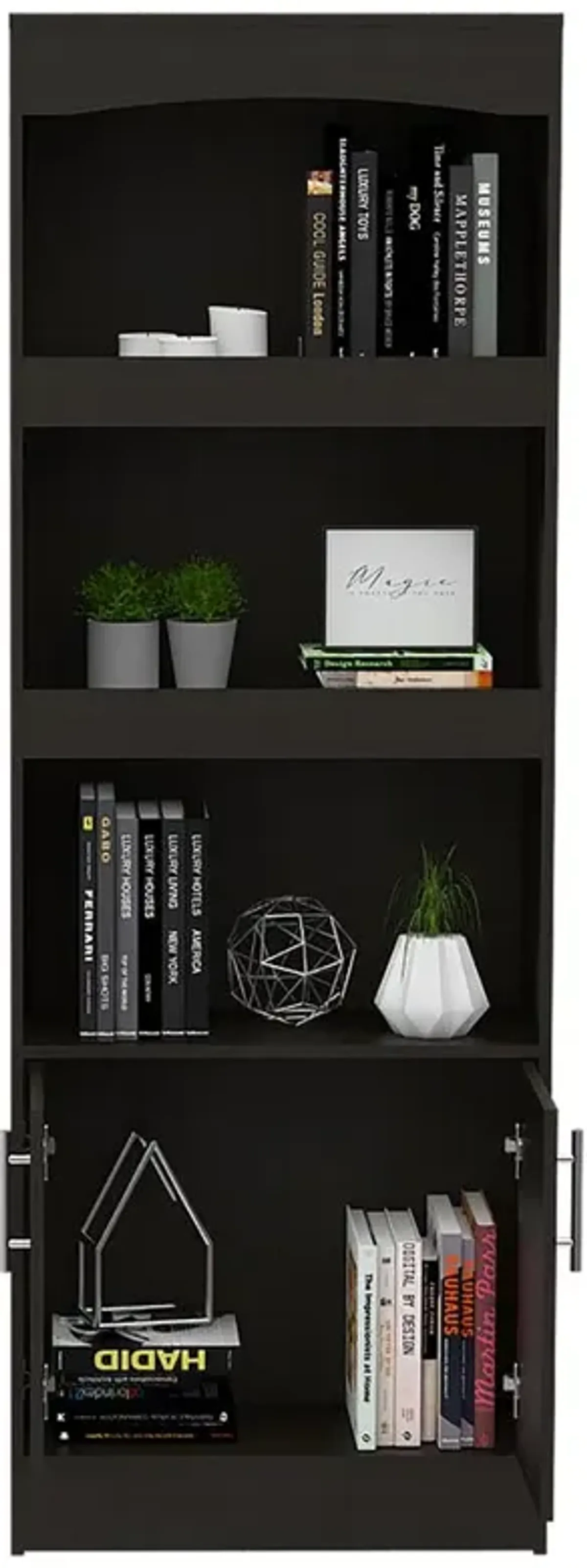 Dozza Bookcase Black Wengue