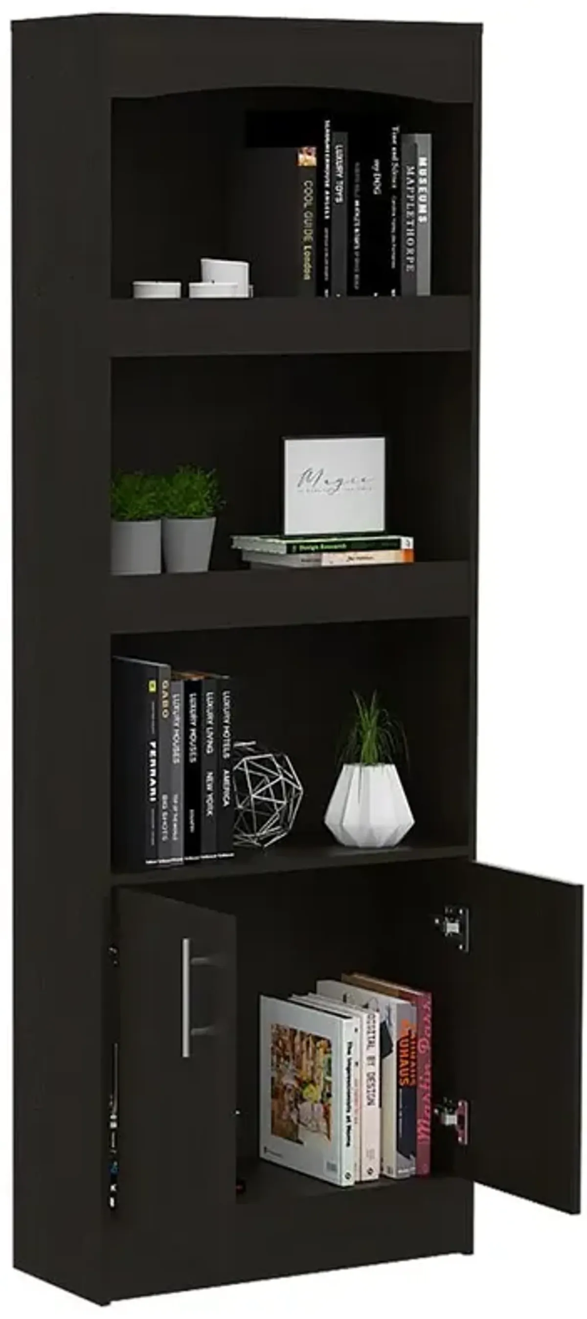 Dozza Bookcase Black Wengue