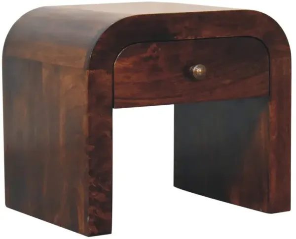 Artisan Furniture Solid Wood California Walnut Disc Bedside