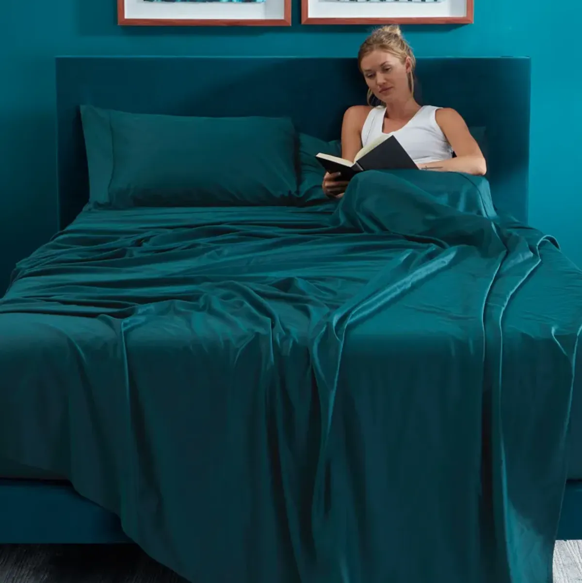 Hyper-Cotton Queen Sheet Set - Deep Teal