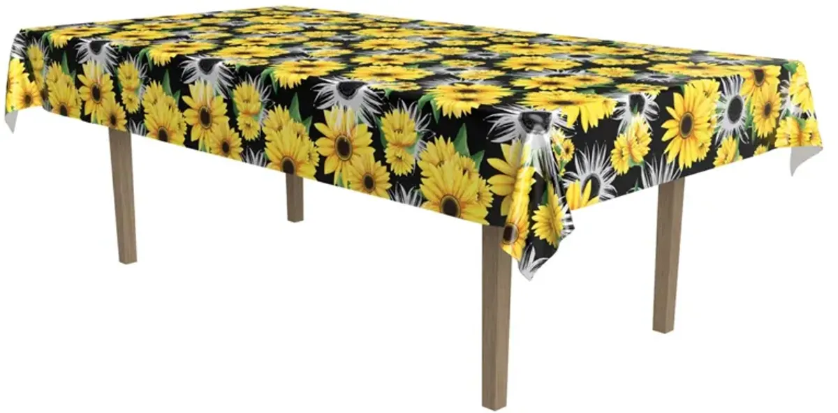 16" Vibrant Unique Sunflower Print Designed Tablecover