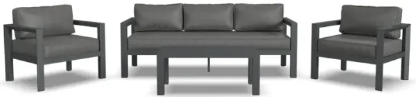 Grayton Outdoor Aluminum Sofa 4-Piece Set