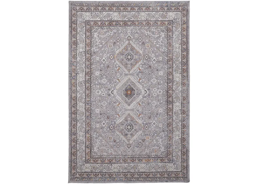 Francisco 39GBF Gray/Orange/Ivory 10' x 13' Rug