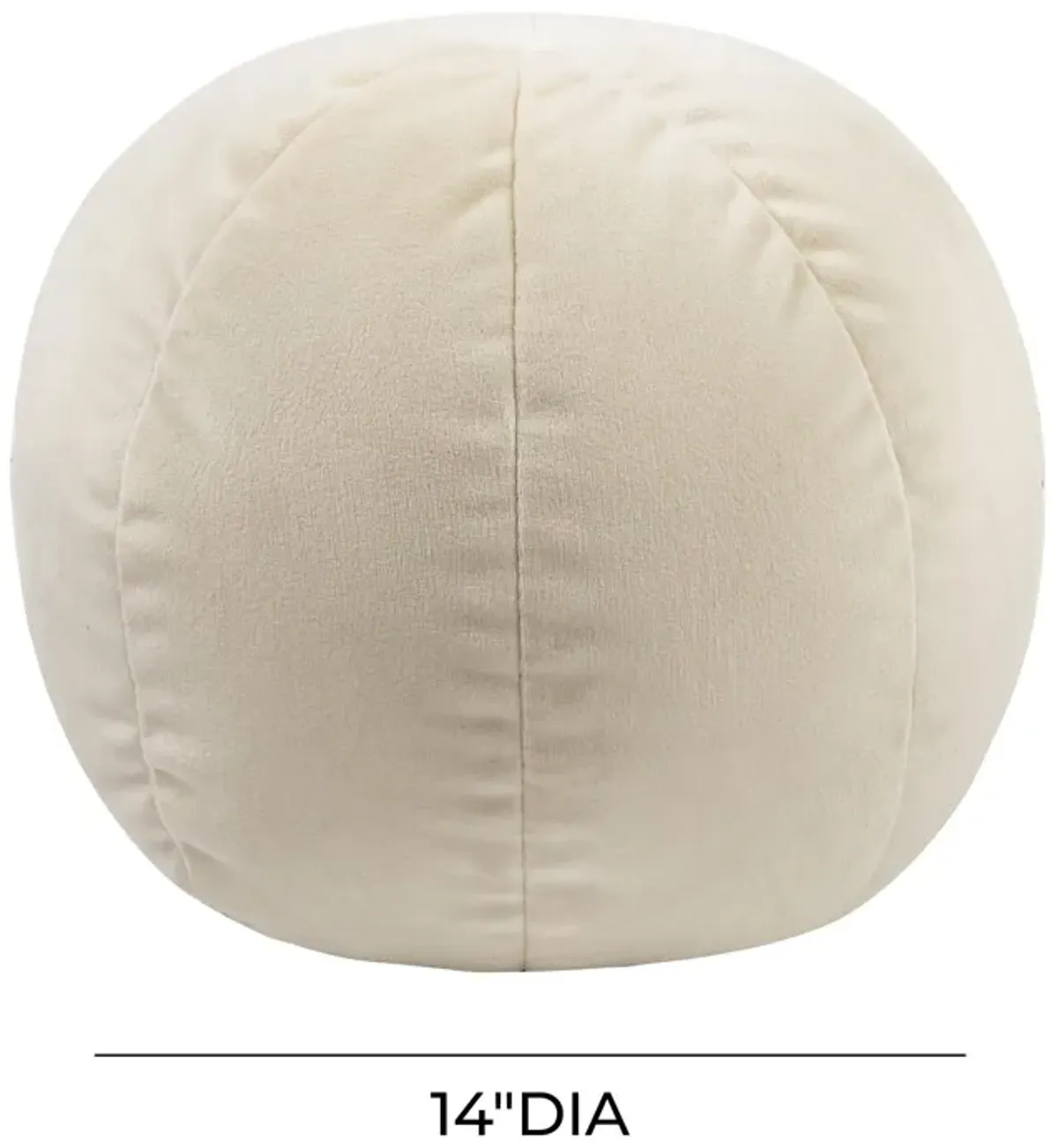 Boba Cream Vegan Shearling 14" Pillow