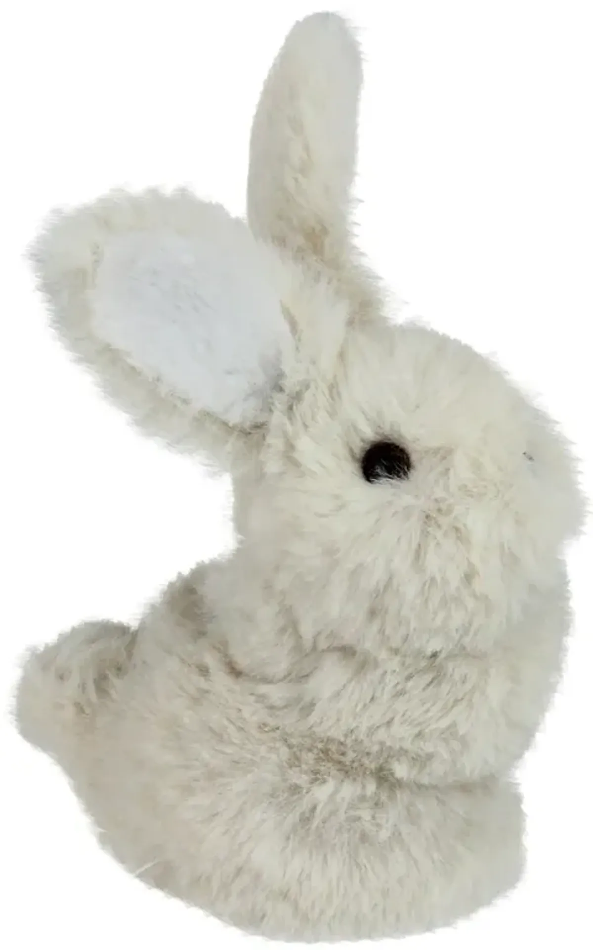 4.75" White Plush Standing Easter Bunny Rabbit Spring Tabletop Figurine