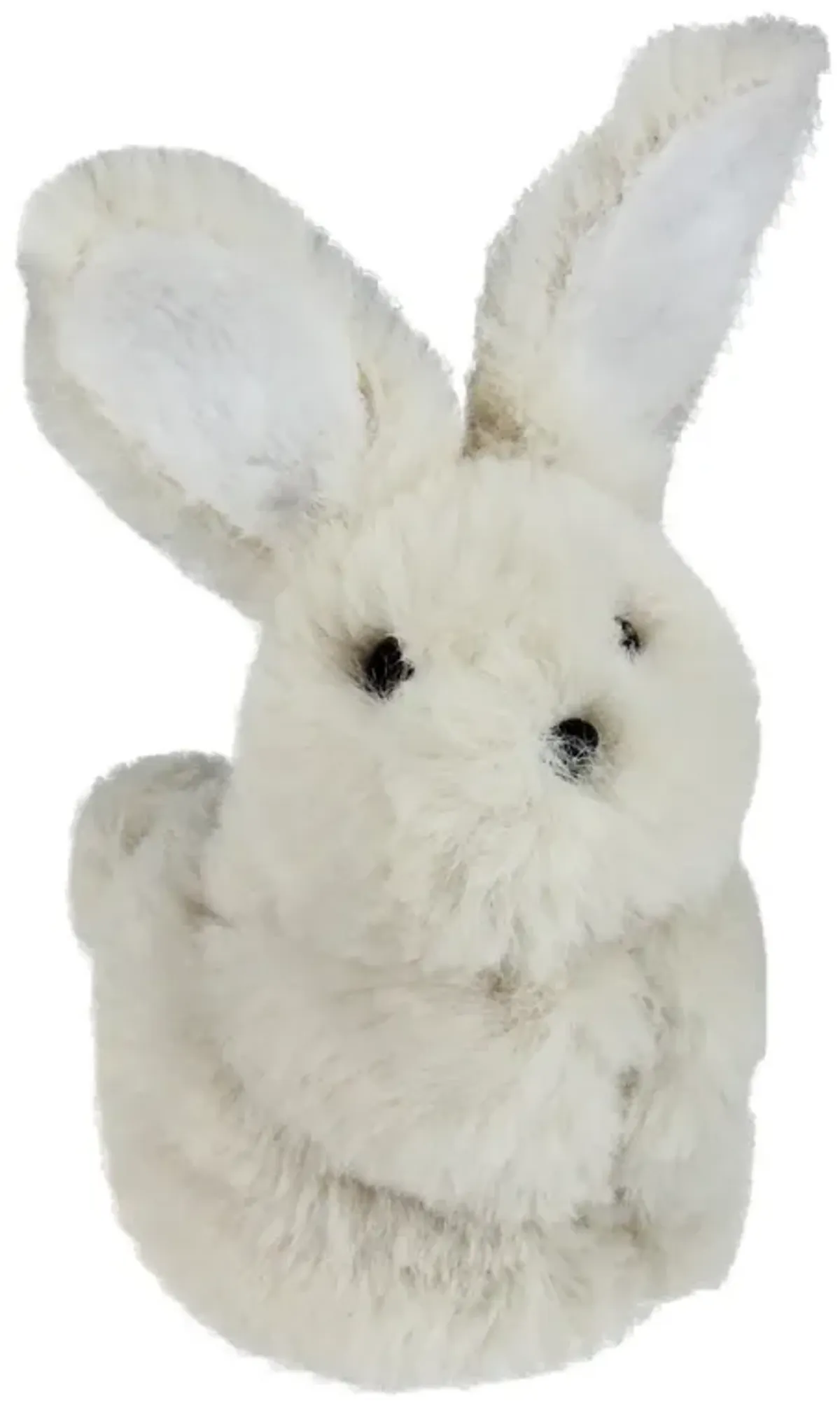 4.75" White Plush Standing Easter Bunny Rabbit Spring Tabletop Figurine