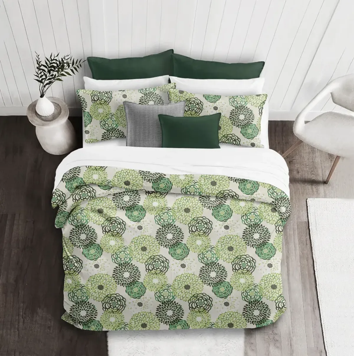 6ix Tailors Fine Linens Garden Stow Green Comforter Set