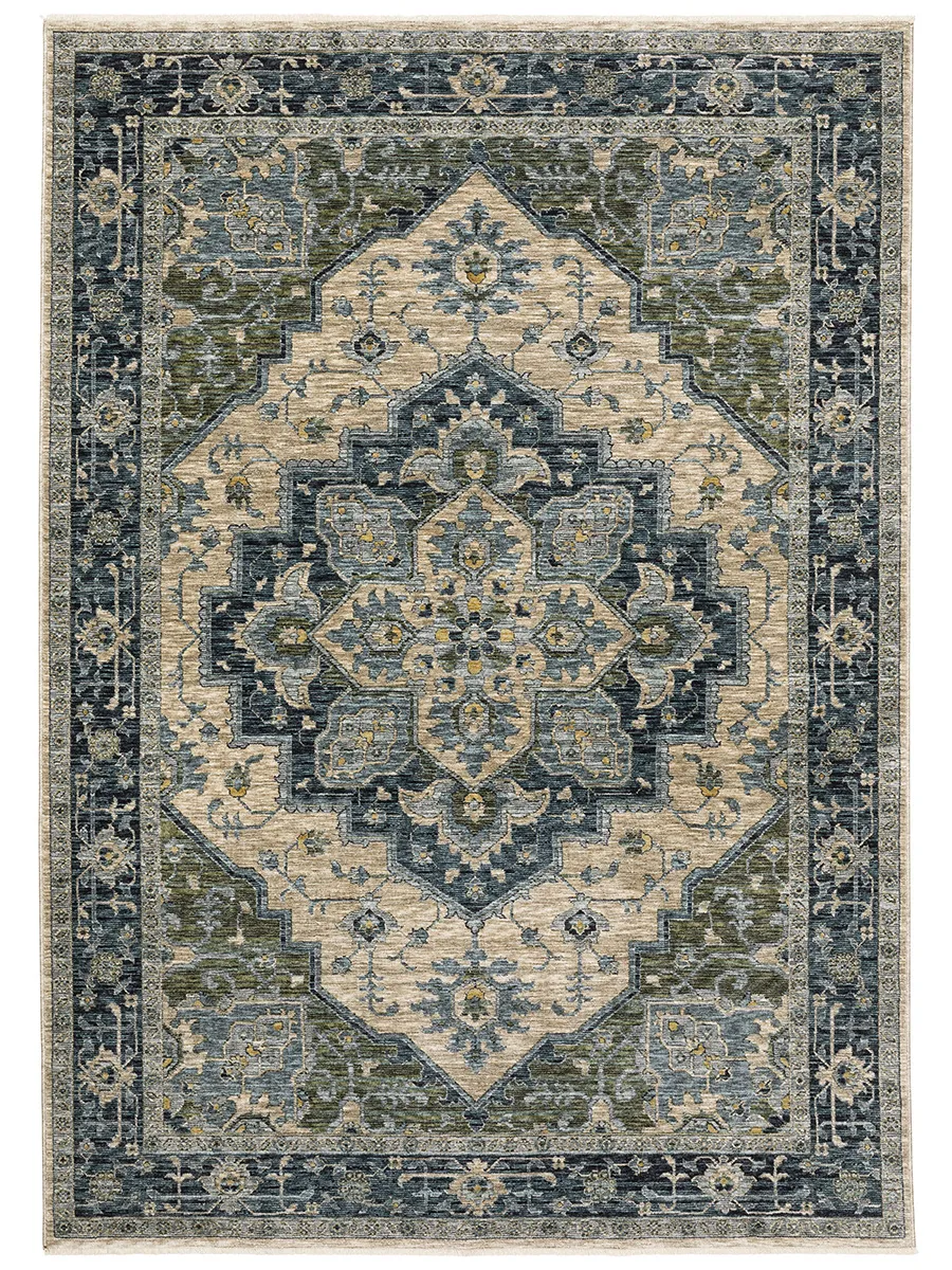 Aberdeen 9'10" x 12'10" Blue Rug