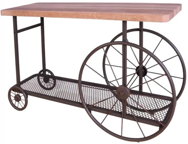 ACME Francie Sofa Table, Oak & Antique Gray