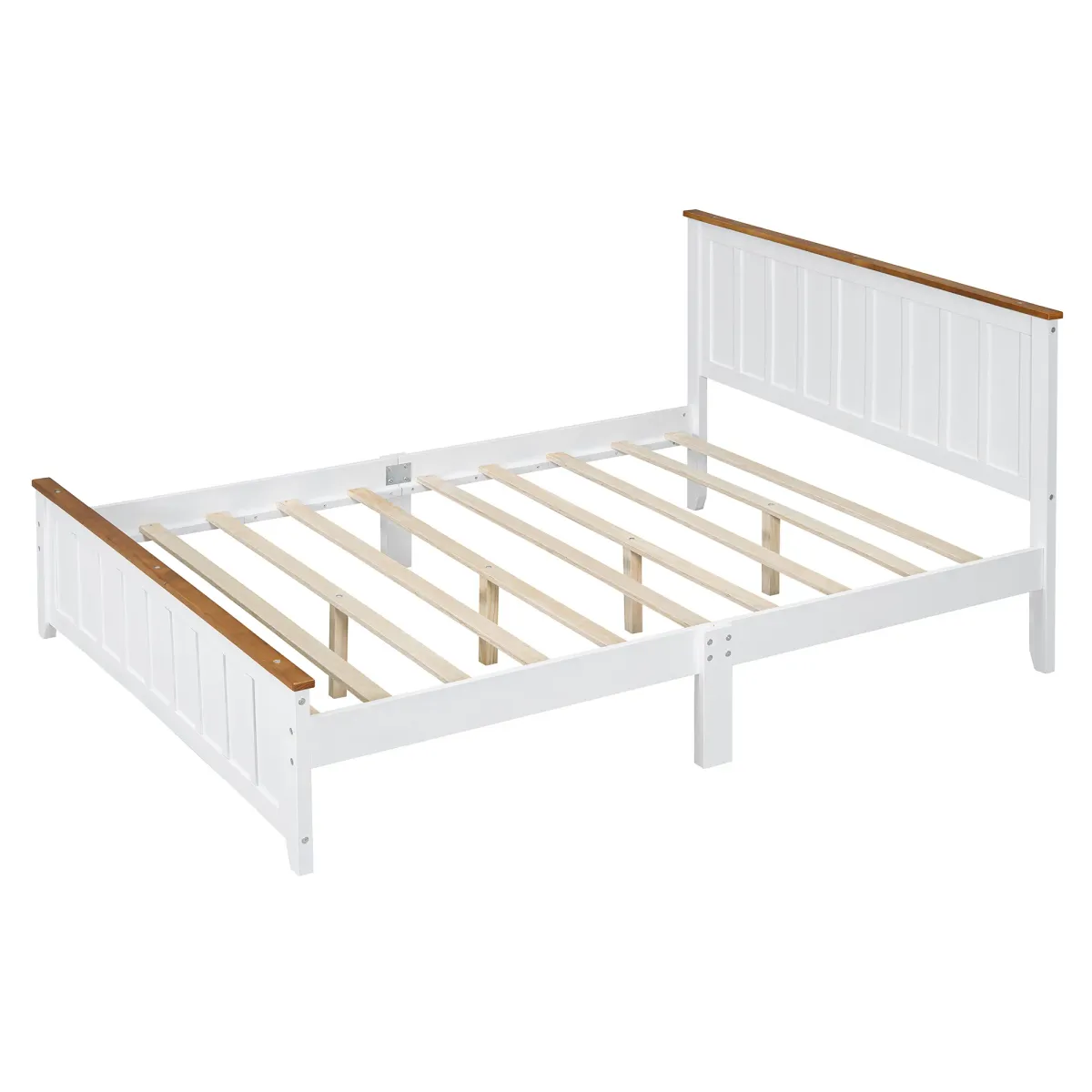 Merax Simple Style Platform Bed  with Wooden Slat Support