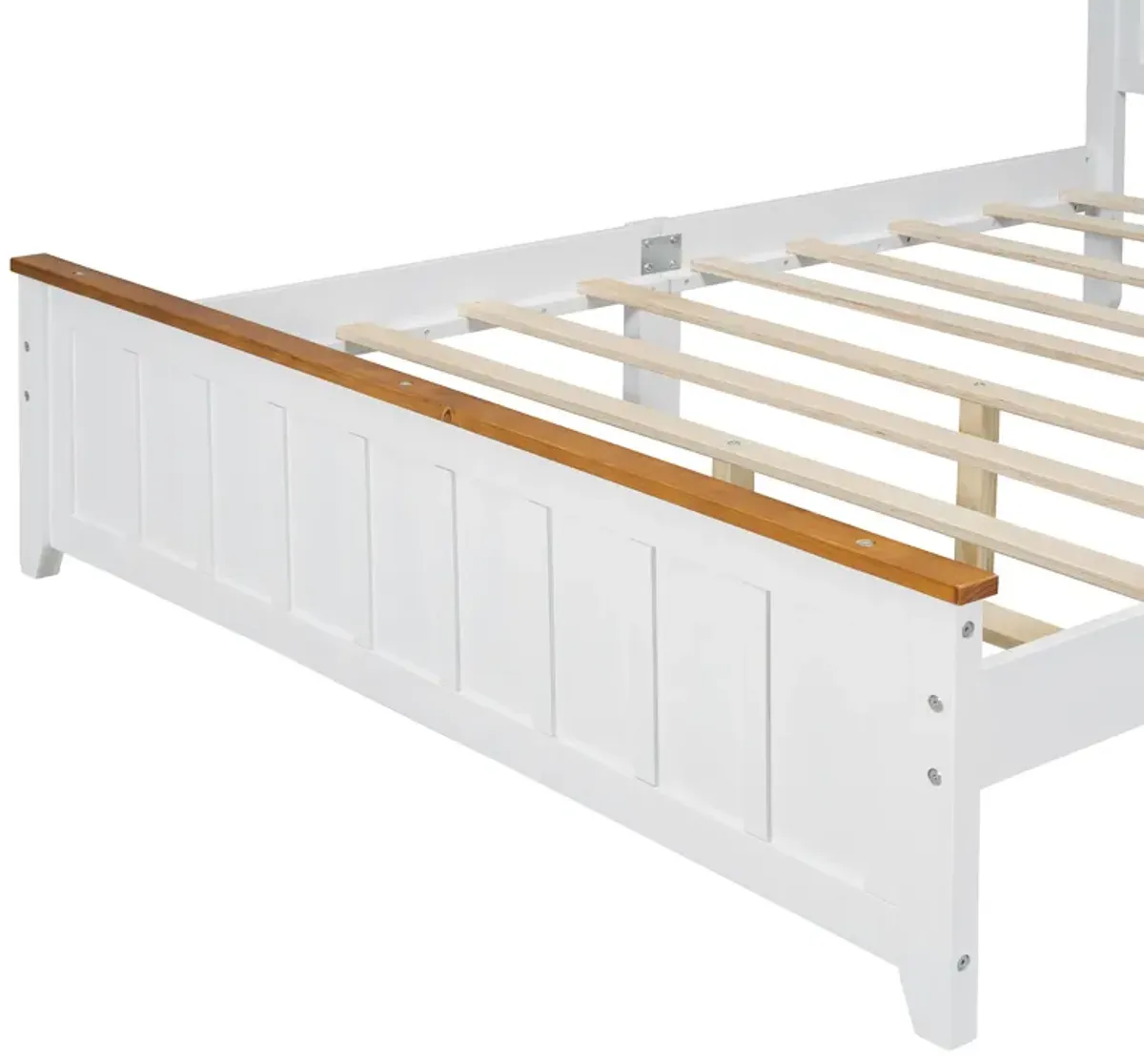 Merax Simple Style Platform Bed  with Wooden Slat Support