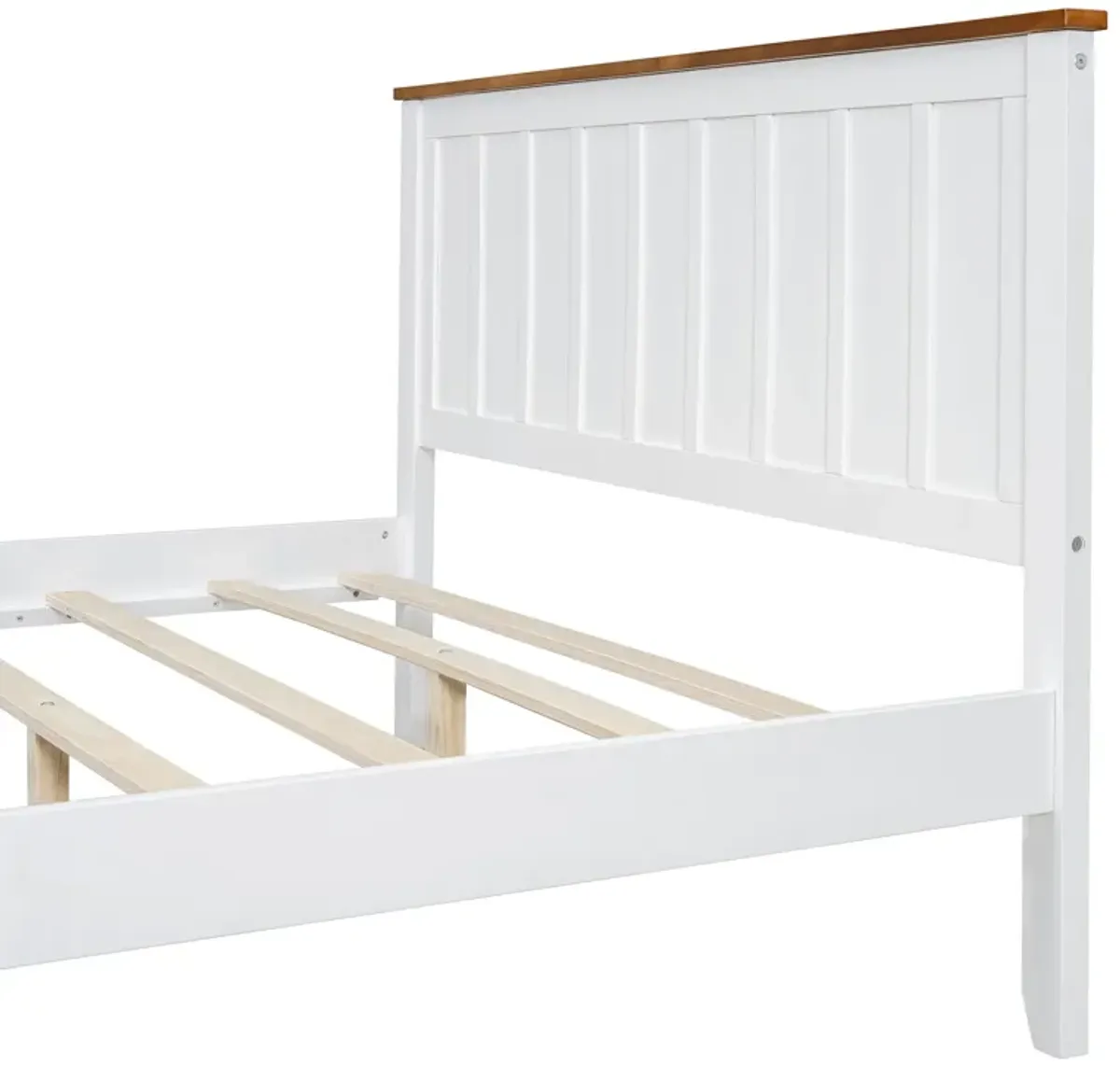 Merax Simple Style Platform Bed  with Wooden Slat Support