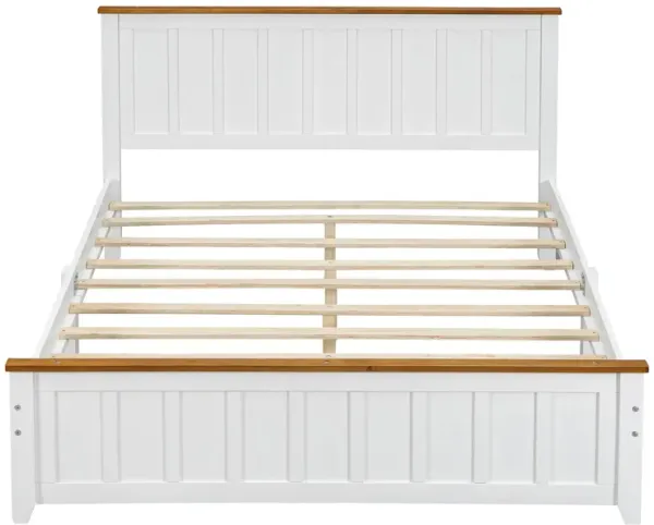 Merax Simple Style Platform Bed  with Wooden Slat Support