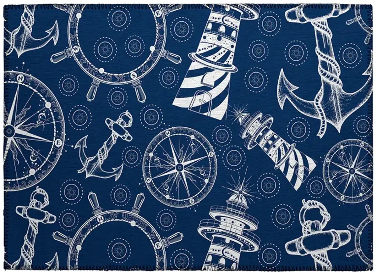 Harbor HA9 Navy 20" x 30" Rug