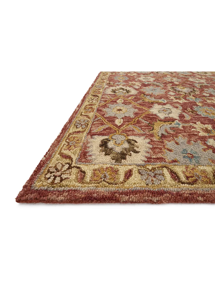 Victoria VK09 Terracotta/Gold 3'6" x 5'6" Rug