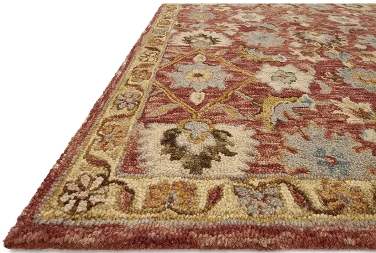 Victoria VK09 Terracotta/Gold 3'6" x 5'6" Rug